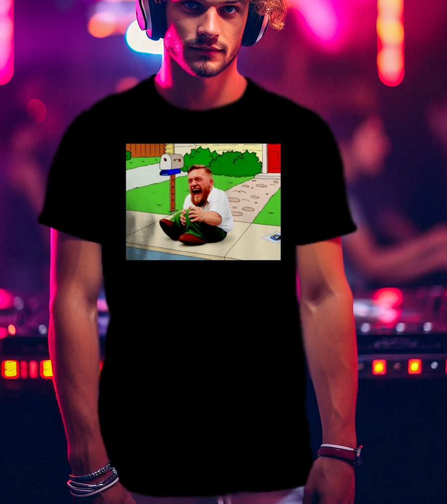 Family Guy Conor McGregor Laughing Curb Scene T-Shirt