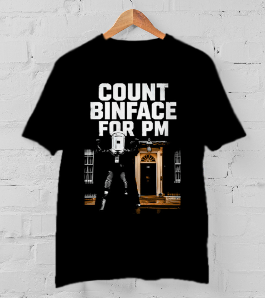 Count Binface For PM With Iconic British Doorway T-Shirt