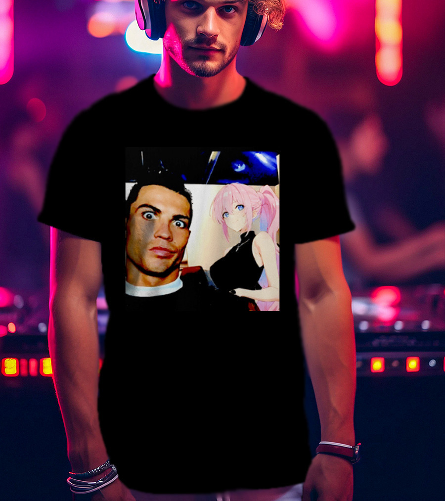 Cristiano Ronaldo Shikimori Anime Manga Collaboration T-Shirt