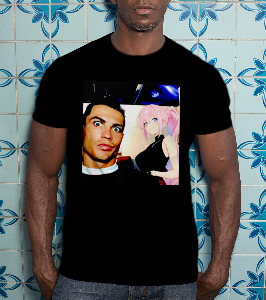 Cristiano Ronaldo Shikimori Anime Manga Collaboration T-Shirt