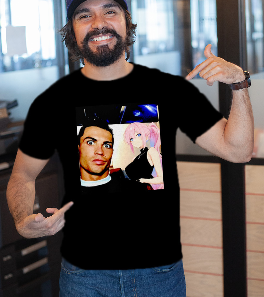 Cristiano Ronaldo Shikimori Anime Manga Collaboration T-Shirt