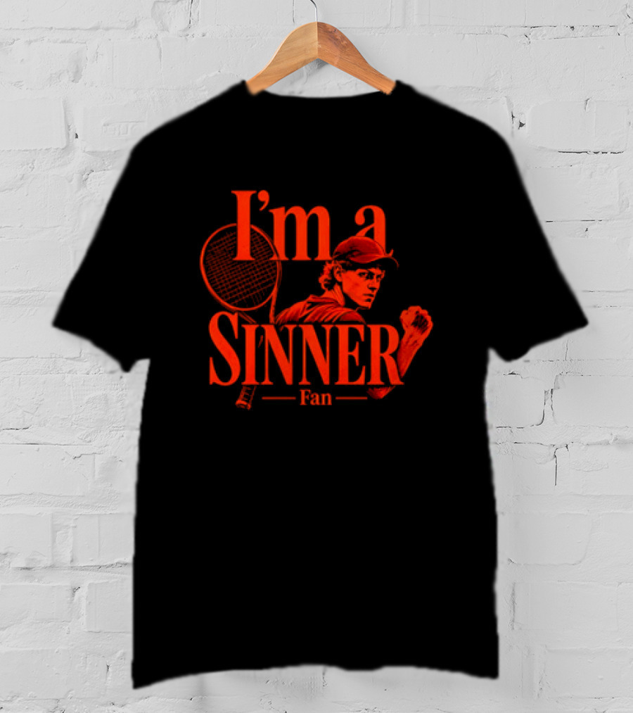 I'm A Sinner Jannik Sinner Fan Tennis Player T-Shirt
