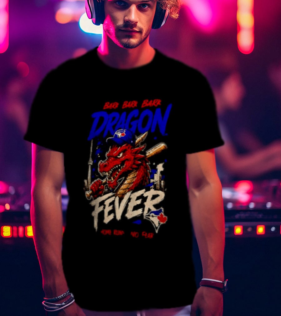 Brr Brr Brr Dragon Fever Toronto Blue Jays Baseball Red Dragon T-Shirt