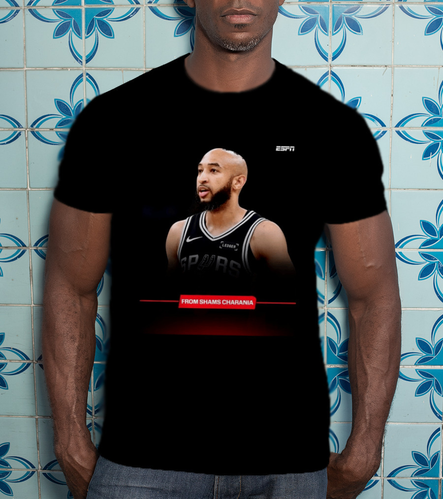 ESPN San Antonio Spurs Jordan McLaughlin From Shams Charania T-Shirt