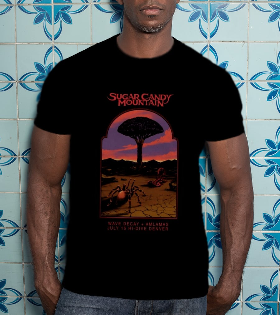 Sugar Candy Mountain Wave Decay Amlamas July 15 Hi Dive Denver T-Shirt