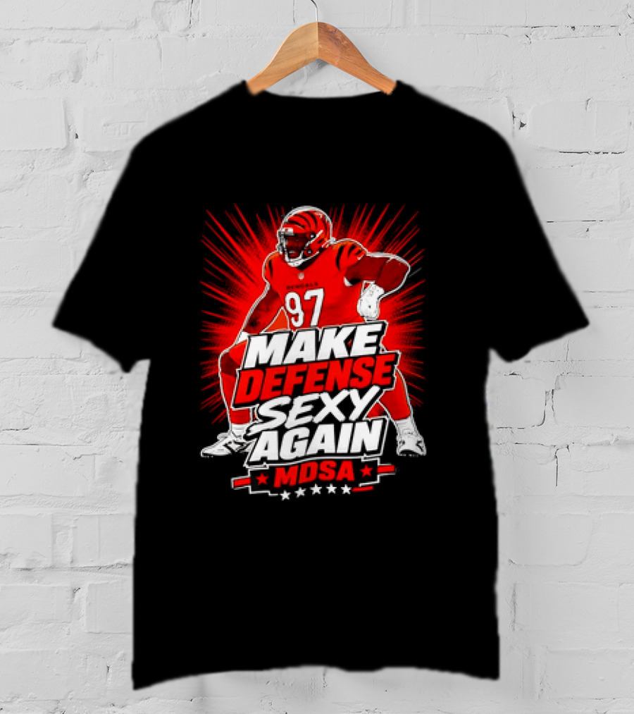 Kamron Neal Cincinnati Bearcats Make Defense Sexy Again MDSA Football 97 T-Shirt