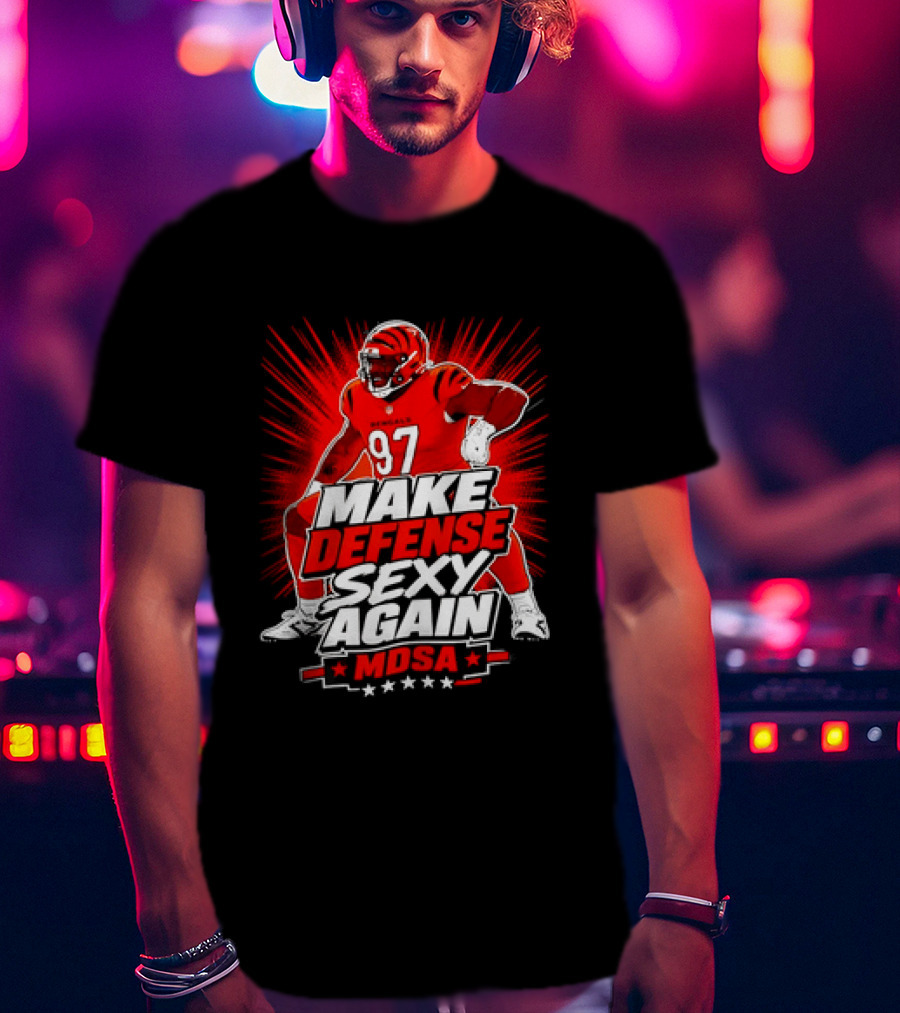 Kamron Neal Cincinnati Bearcats Make Defense Sexy Again MDSA Football 97 T-Shirt
