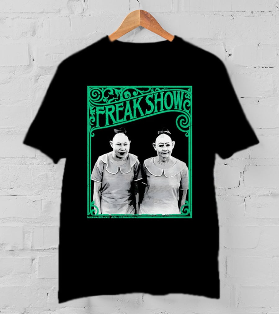 Freak Show Vintage Circus Sideshow Twins T-Shirt