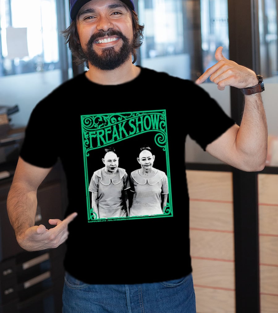 Freak Show Vintage Circus Sideshow Twins T-Shirt