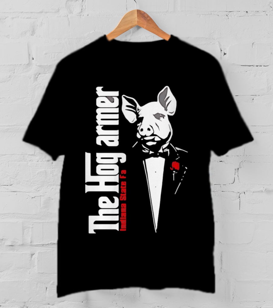 The Hogfarmer Indiana State Fair Pig Tuxedo T-Shirt