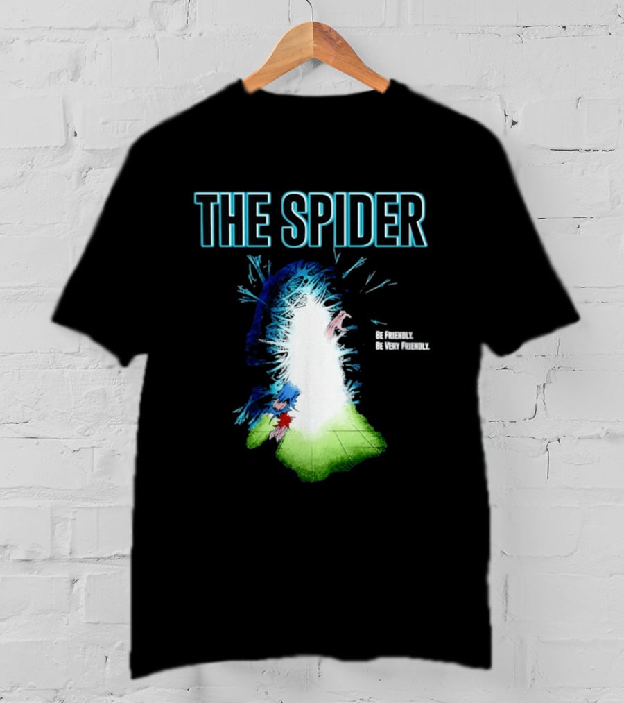 The Spider Be Friendly Be Very Friendly Comic Explosion T-Shirt
