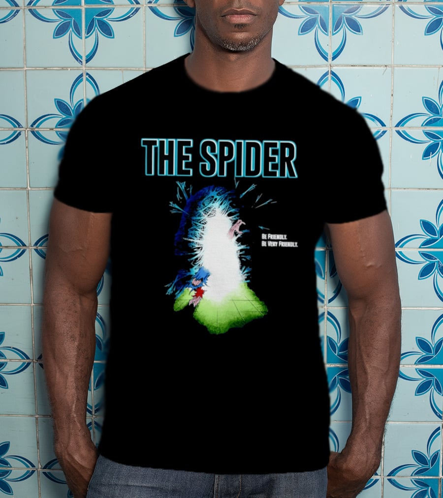 The Spider Be Friendly Be Very Friendly Comic Explosion T-Shirt