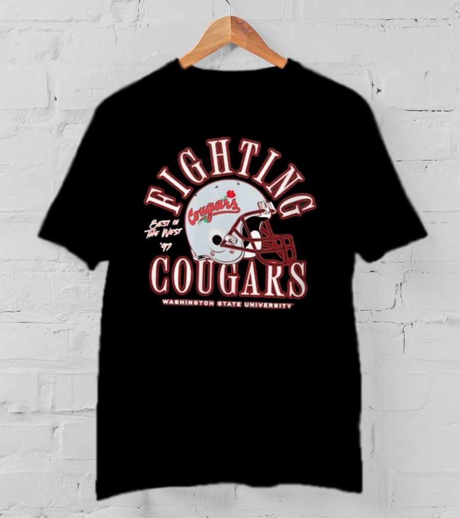 Fighting Cougars Washington State University Best In The West '97 T-Shirt