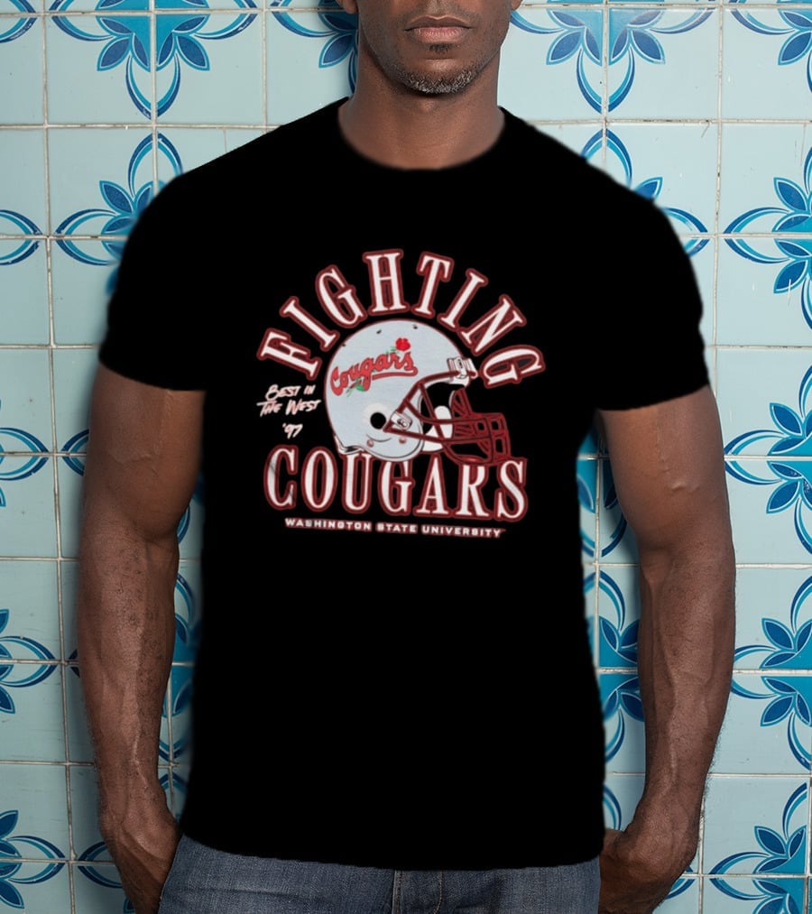 Fighting Cougars Washington State University Best In The West '97 T-Shirt