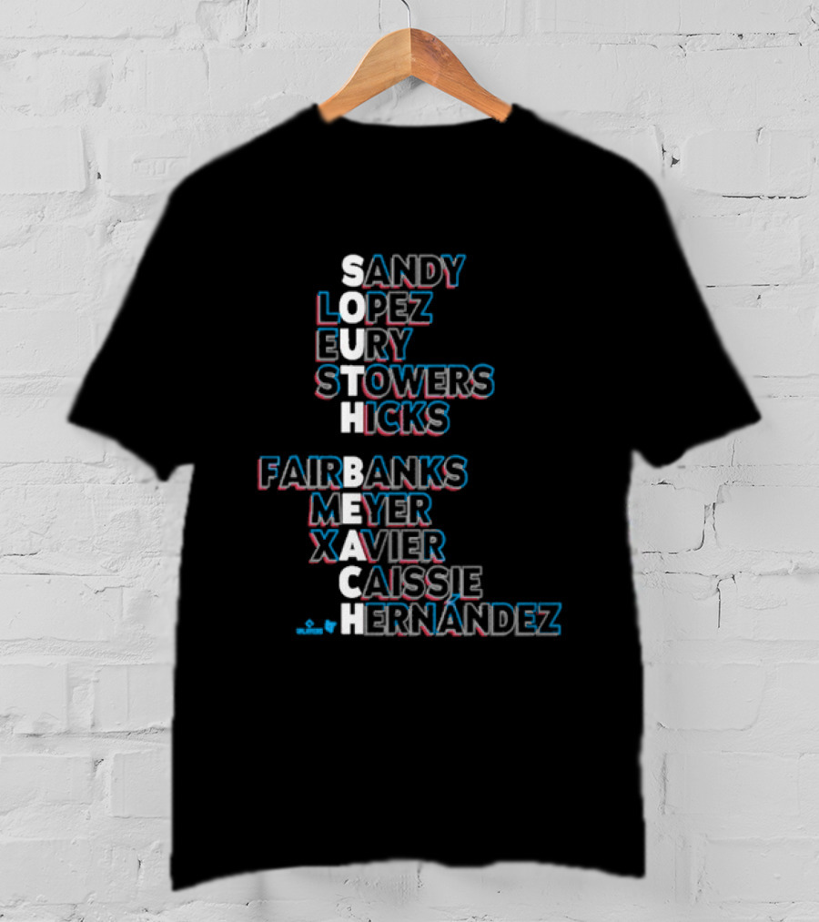 Miami Baseball Sandy Lopez Bury Stowers Hicks Fairbanks Meyer Xavier Caissie Hernandez South Beach Names 2026 T-Shirt