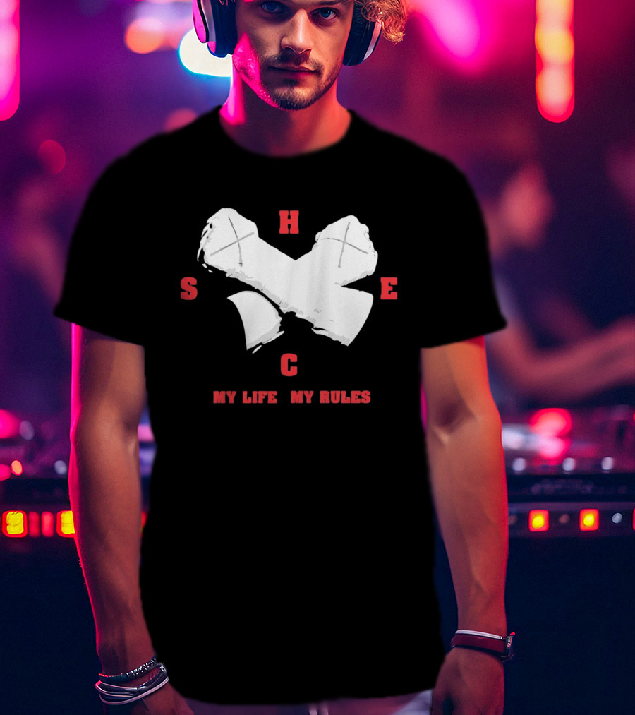 HSEC Crossed Axes My Life My Rules T-Shirt