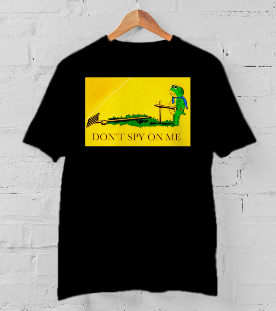 Portland Frog Don't Spy On Me Anti Flock Camera T-Shirt