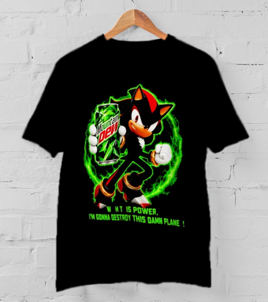 Mountain Dew Power Shadow Destroy This Damn Planet T-Shirt