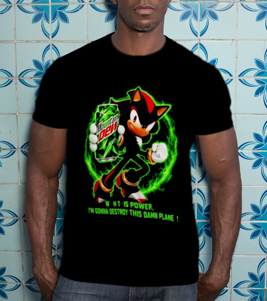 Mountain Dew Power Shadow Destroy This Damn Planet T-Shirt