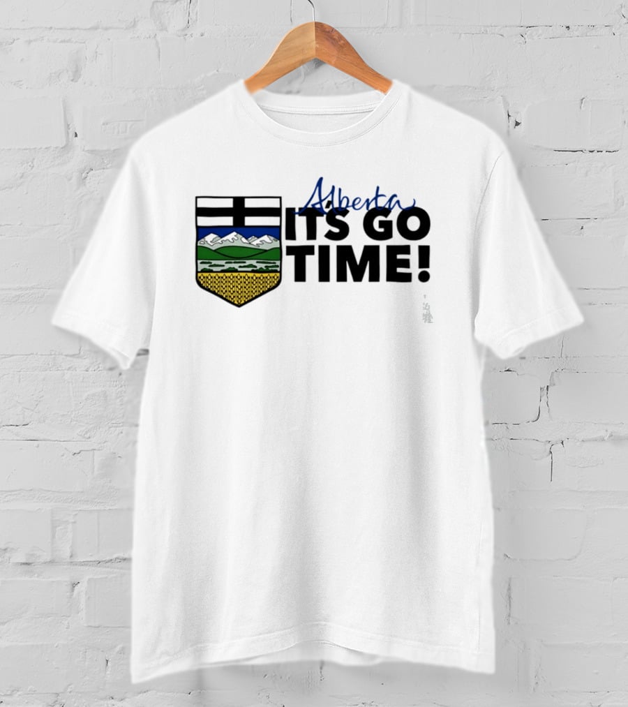 Alberta It's Go Time Coat Of Arms Provincial Pride T-Shirt
