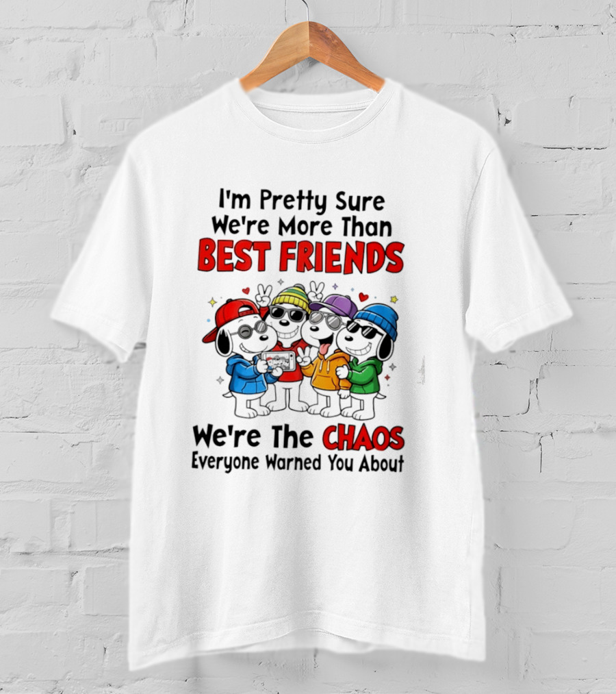 I'm Pretty Sure We're More Than Best Friends We're The Chaos Everyone Warned You About T-Shirt