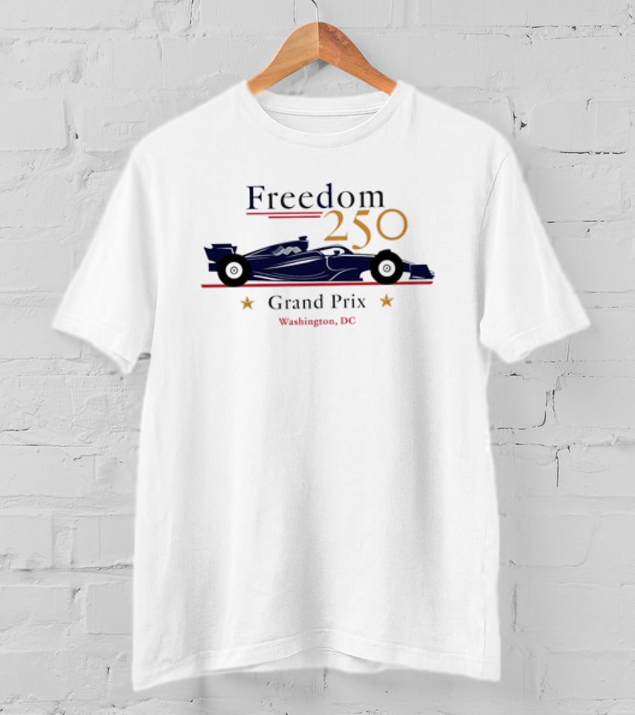 Freedom 250 Grand Prix Washington DC Racing Car Event T-Shirt