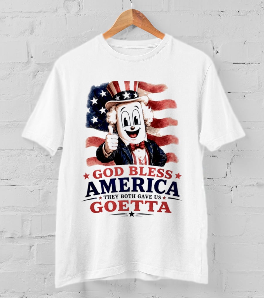 God Bless America They Both Gave Us Goetta USA Flag T-Shirt