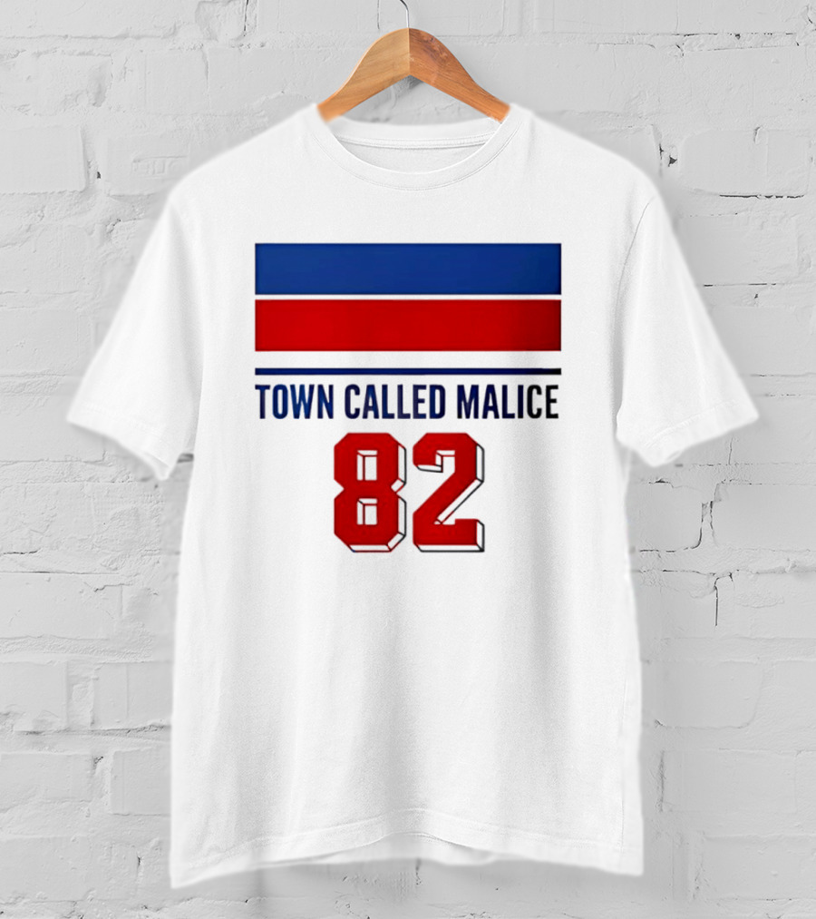 The Jam Town Called Malice 82 Red And Blue Bars T-Shirt