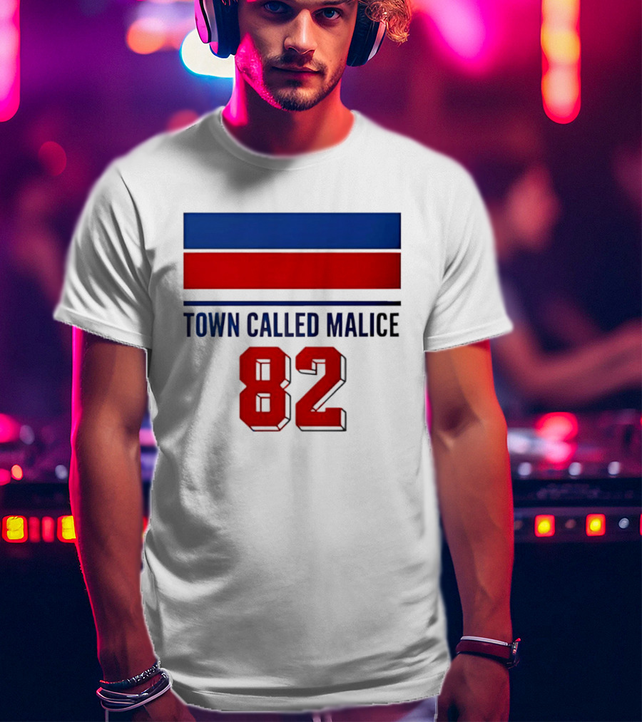 The Jam Town Called Malice 82 Red And Blue Bars T-Shirt
