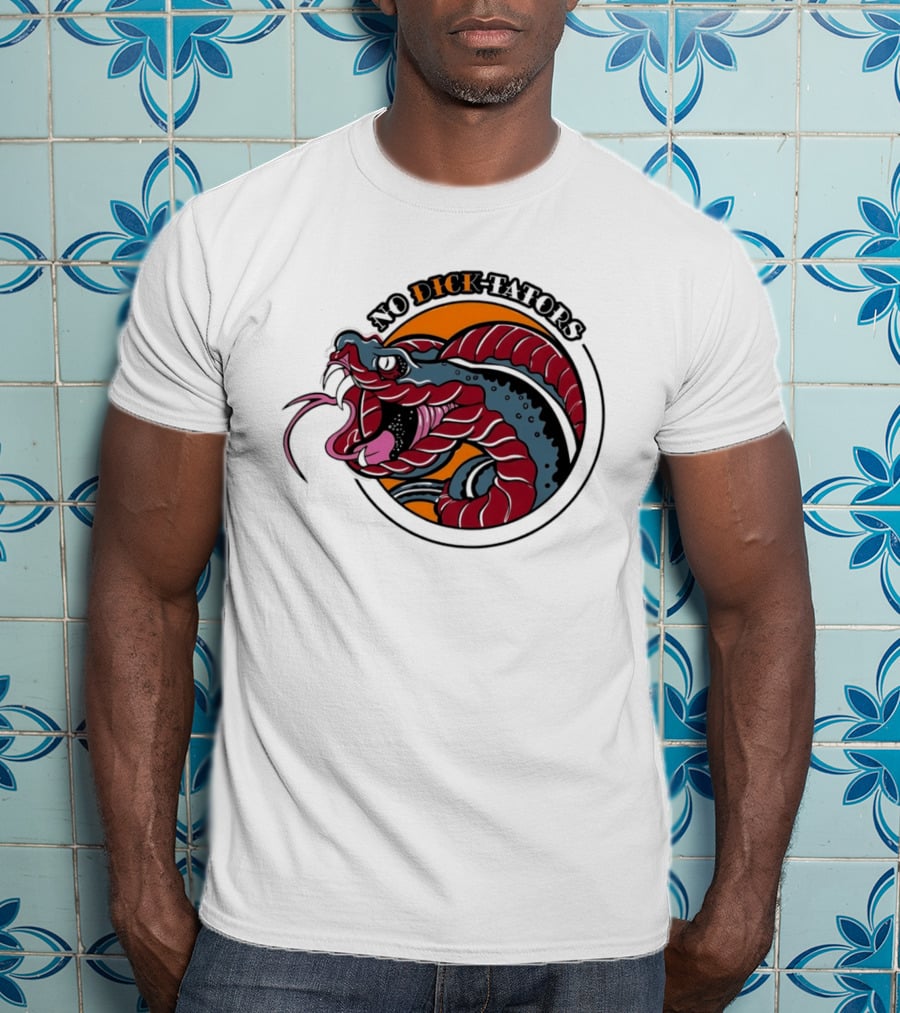 No Dictators Political Satire Snake T-Shirt
