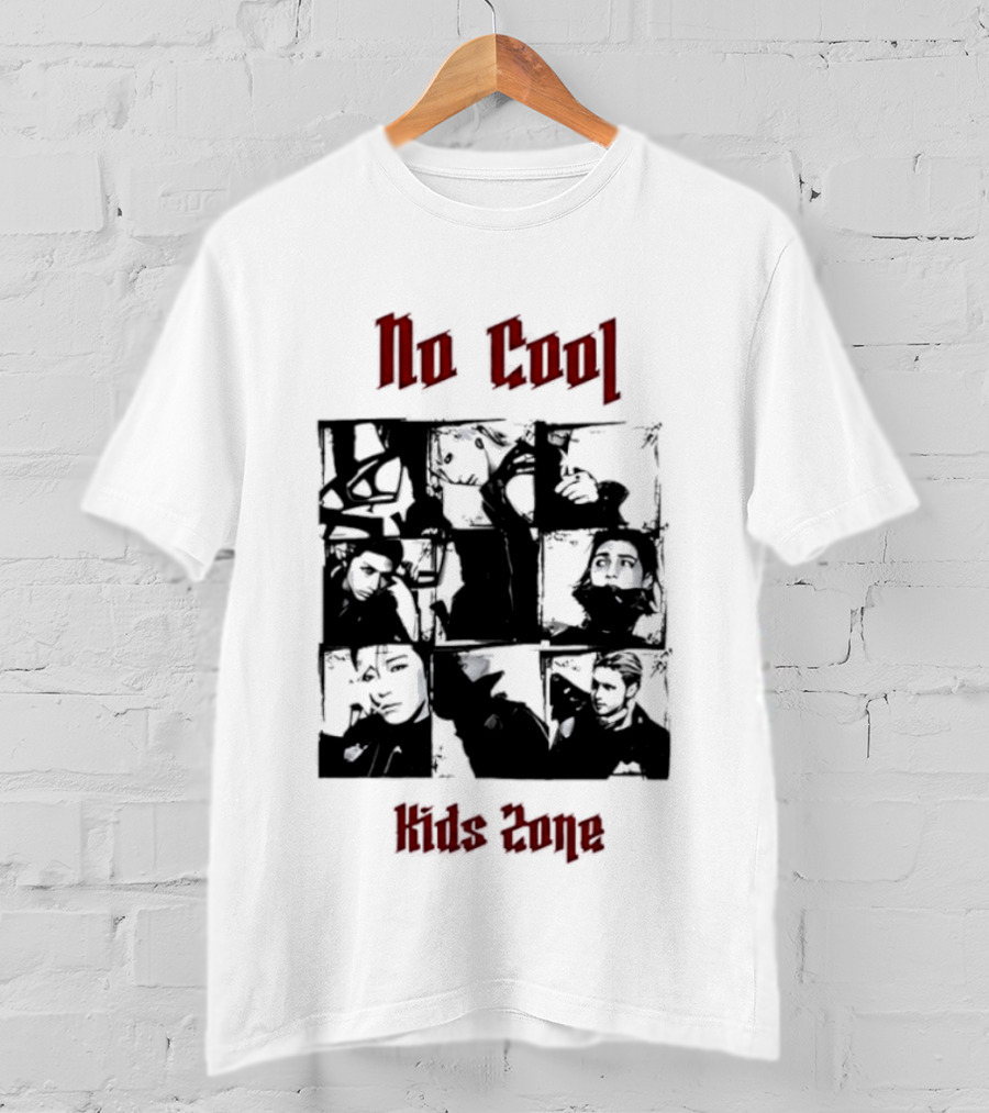 No Cool Kids Zone Photo Collage T-Shirt