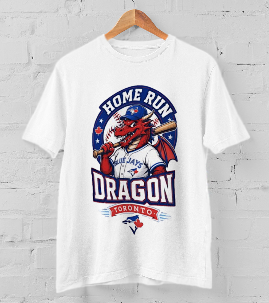 Toronto Blue Jays Home Run Dragon Baseball Toronto T-Shirt