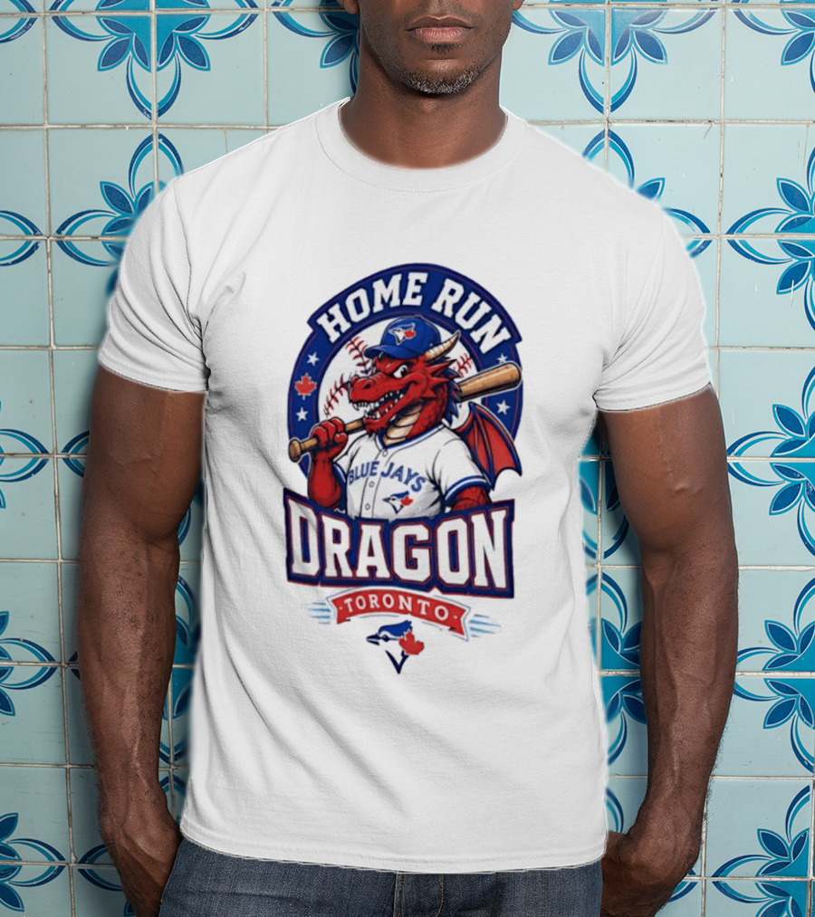 Toronto Blue Jays Home Run Dragon Baseball Toronto T-Shirt