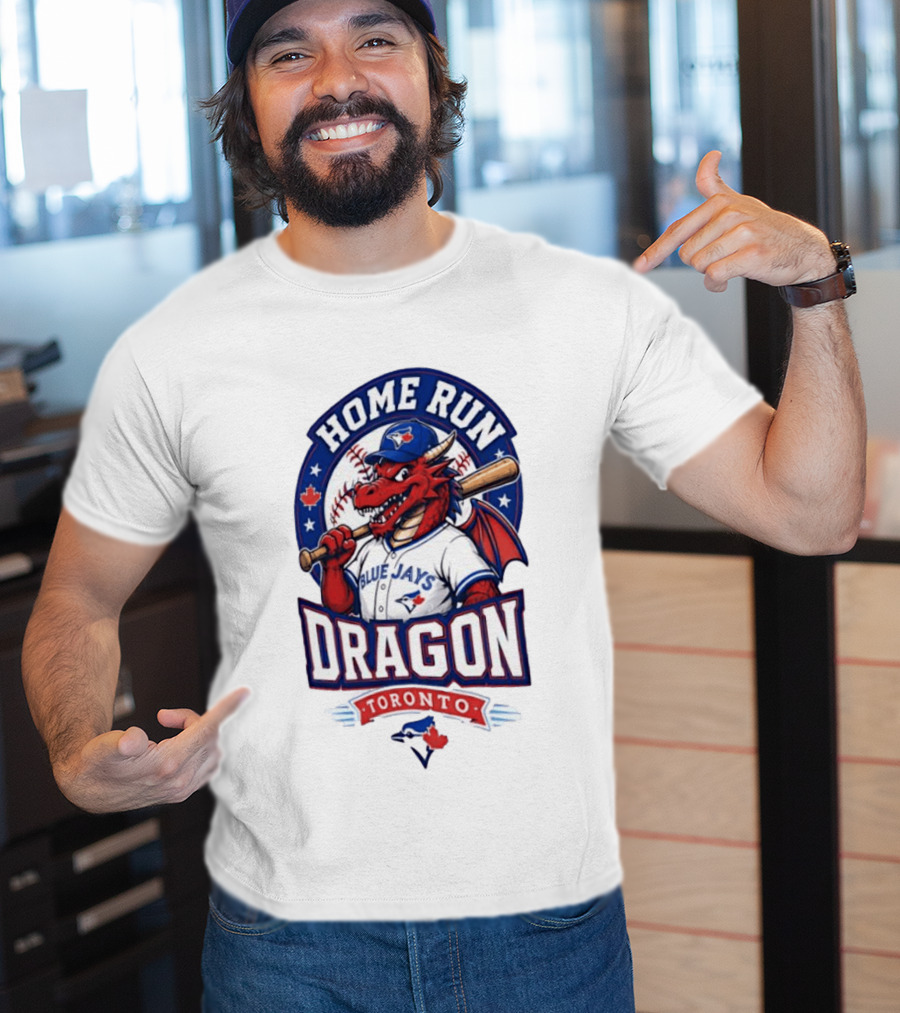 Toronto Blue Jays Home Run Dragon Baseball Toronto T-Shirt