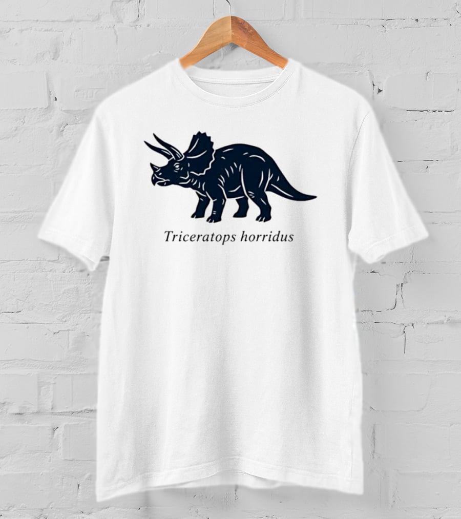Triceratops Horridus Dinosaur Prehistoric Animal Paleontology Biology Science T-Shirt