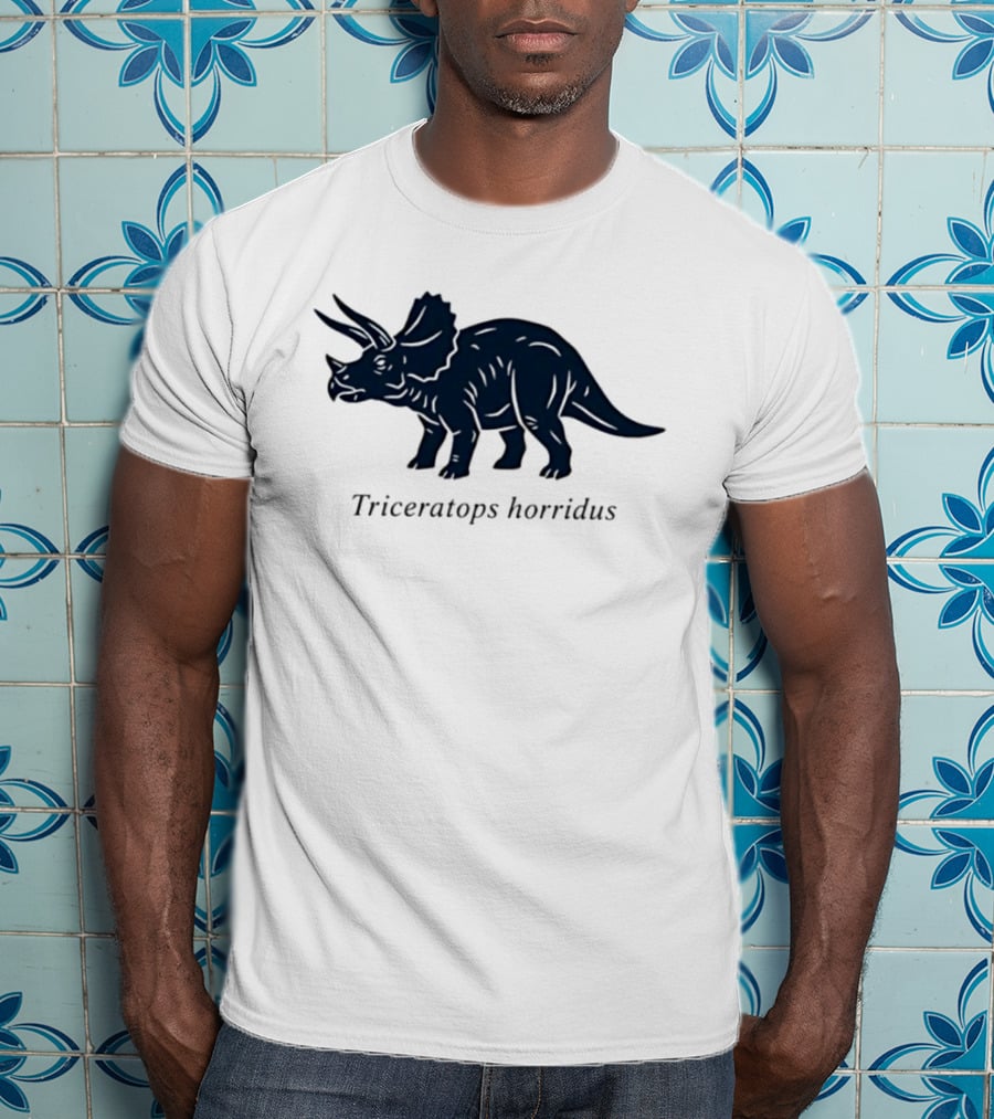 Triceratops Horridus Dinosaur Prehistoric Animal Paleontology Biology Science T-Shirt
