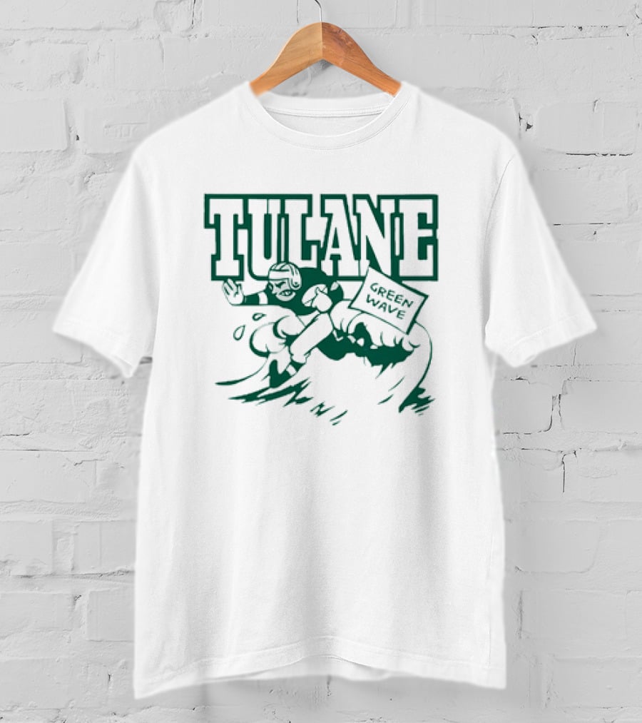 Tulane Green Wave Vintage Football Team T-Shirt