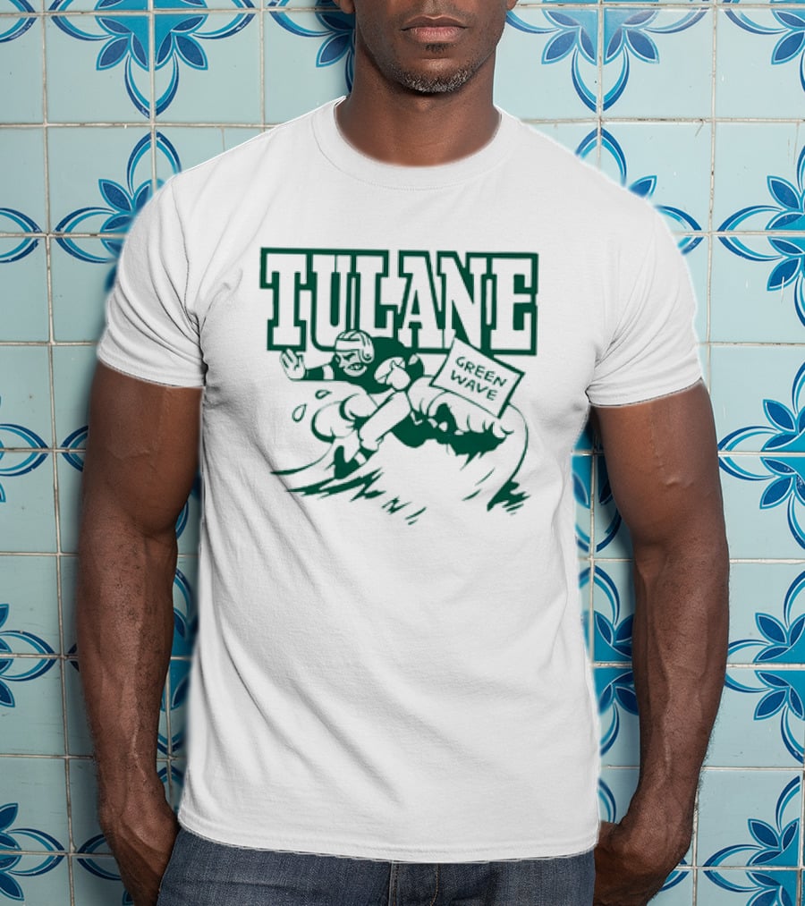 Tulane Green Wave Vintage Football Team T-Shirt
