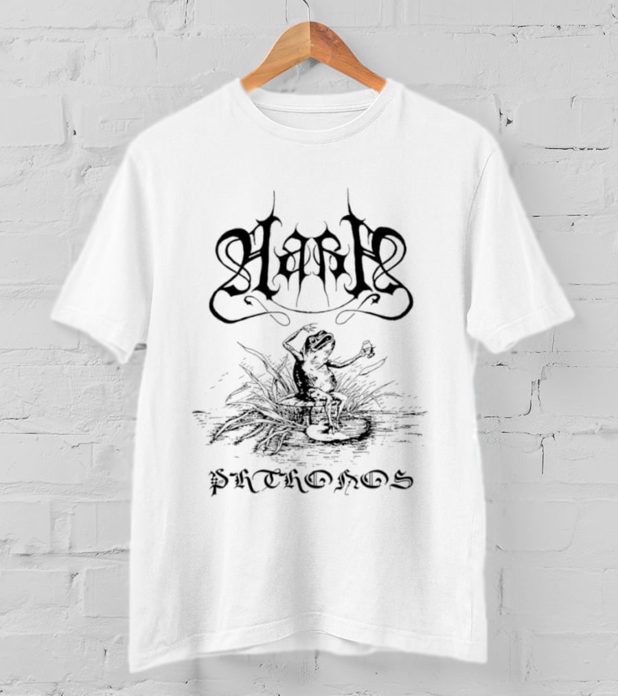 Aara Frog Drinking Wine Phthonos Black Metal T-Shirt