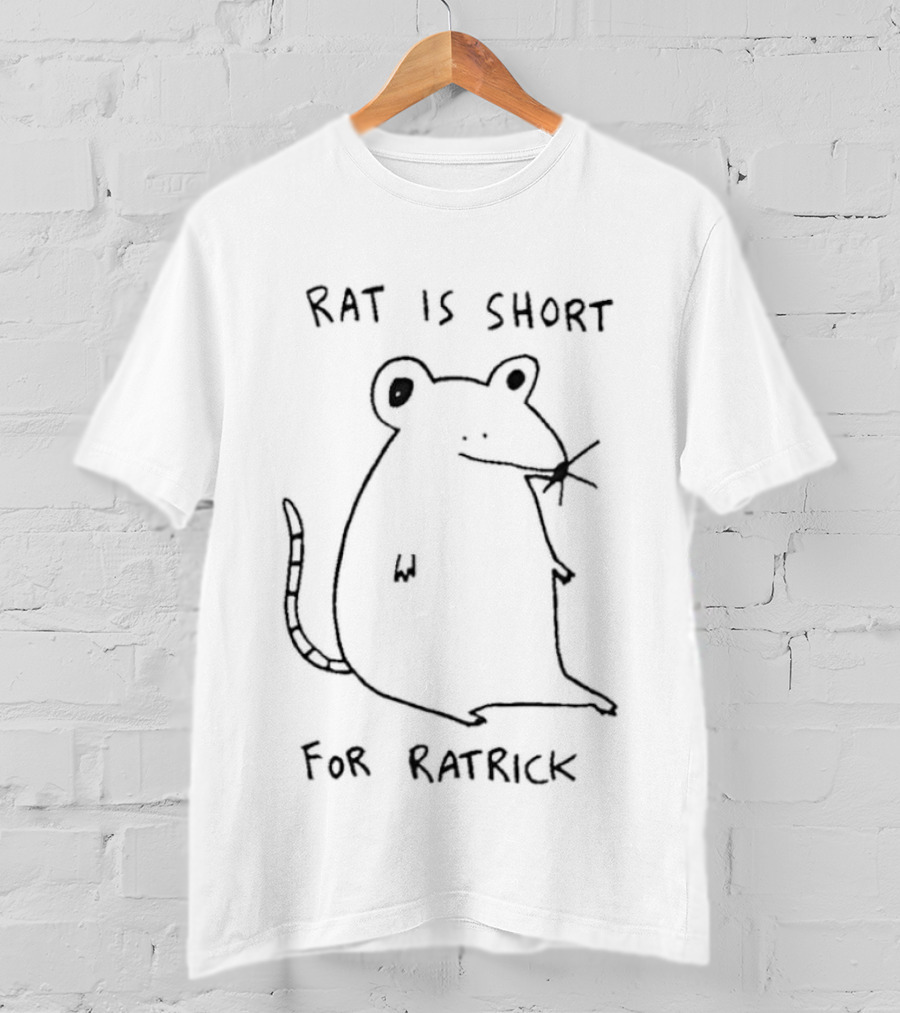 RAT IS SHORT FOR RATRICK White Sketch T-Shirt