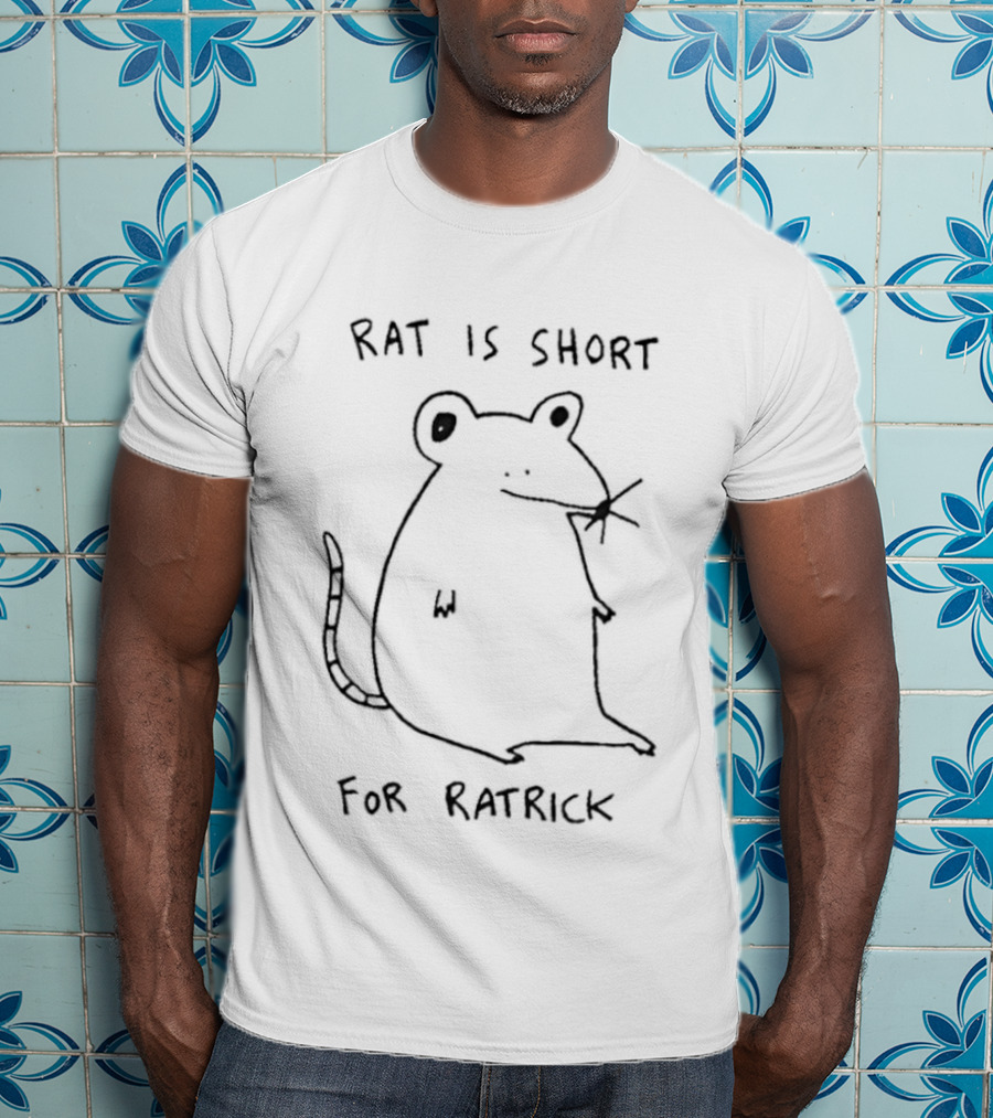 RAT IS SHORT FOR RATRICK White Sketch T-Shirt