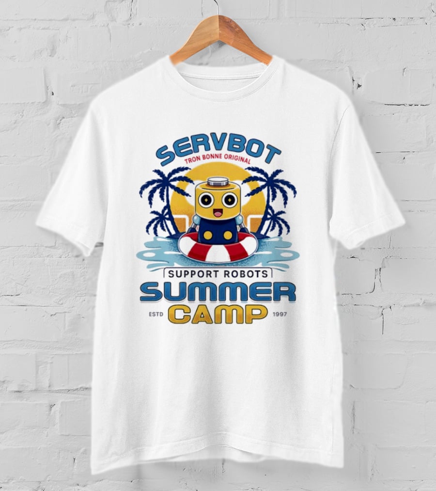 Servbot Tron Bonne Original Support Robots Summer Camp Estd 1997 T-Shirt