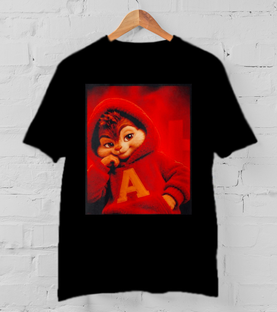 Alvin And The Chipmunks Red A Letter T-Shirt