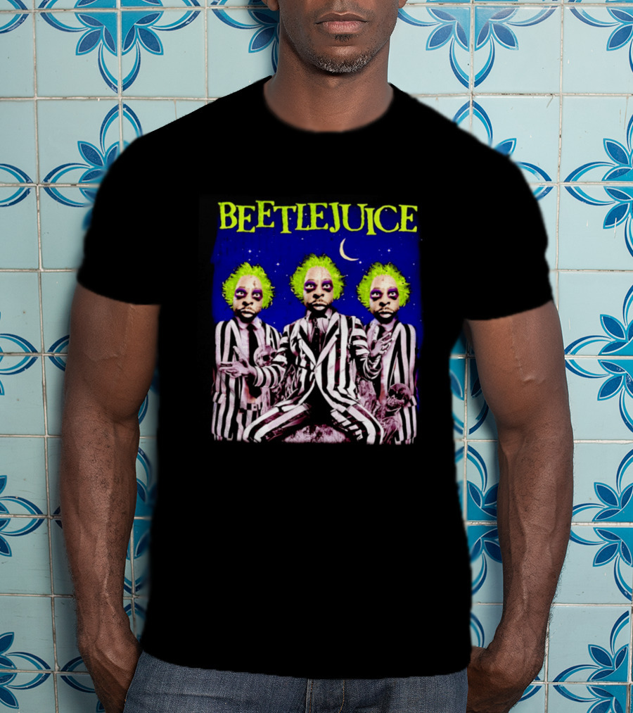 Beetlejuice Bootleg Triple Moon Gothic T-Shirt