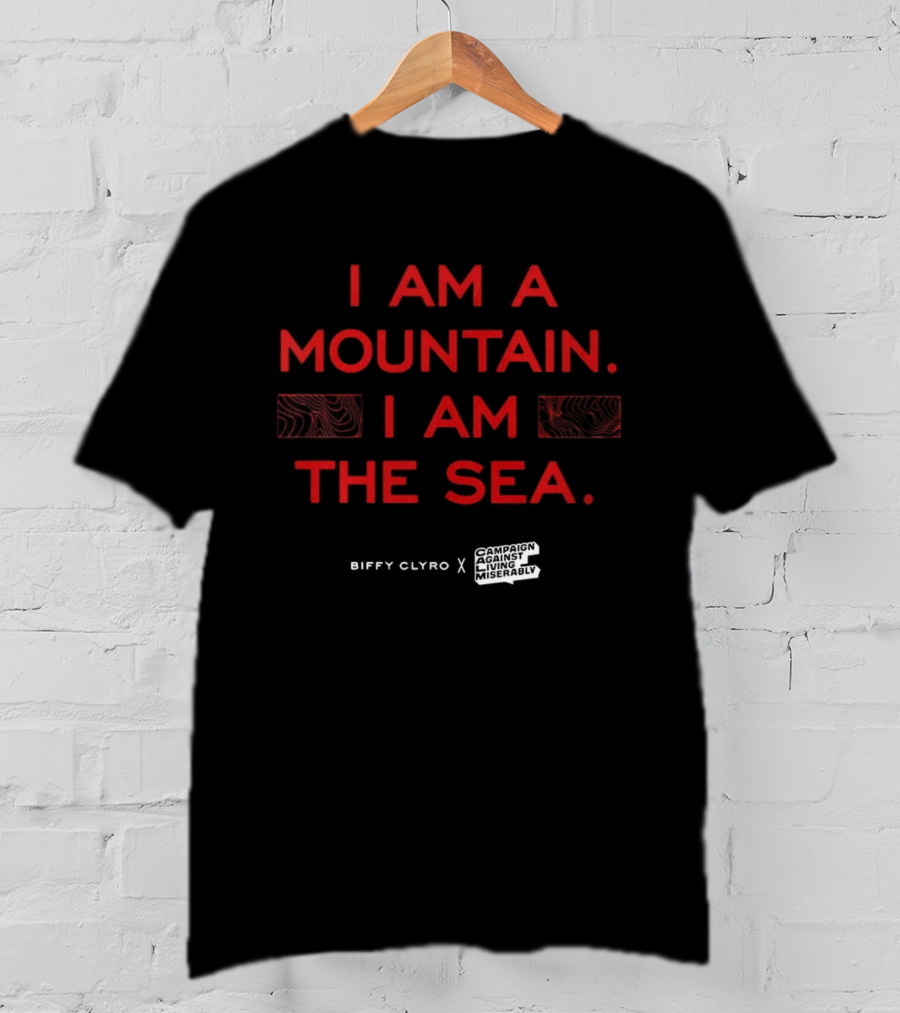 Biffy Clyro I Am A Mountain I Am The Sea CALM Lifelines Collaboration T-Shirt