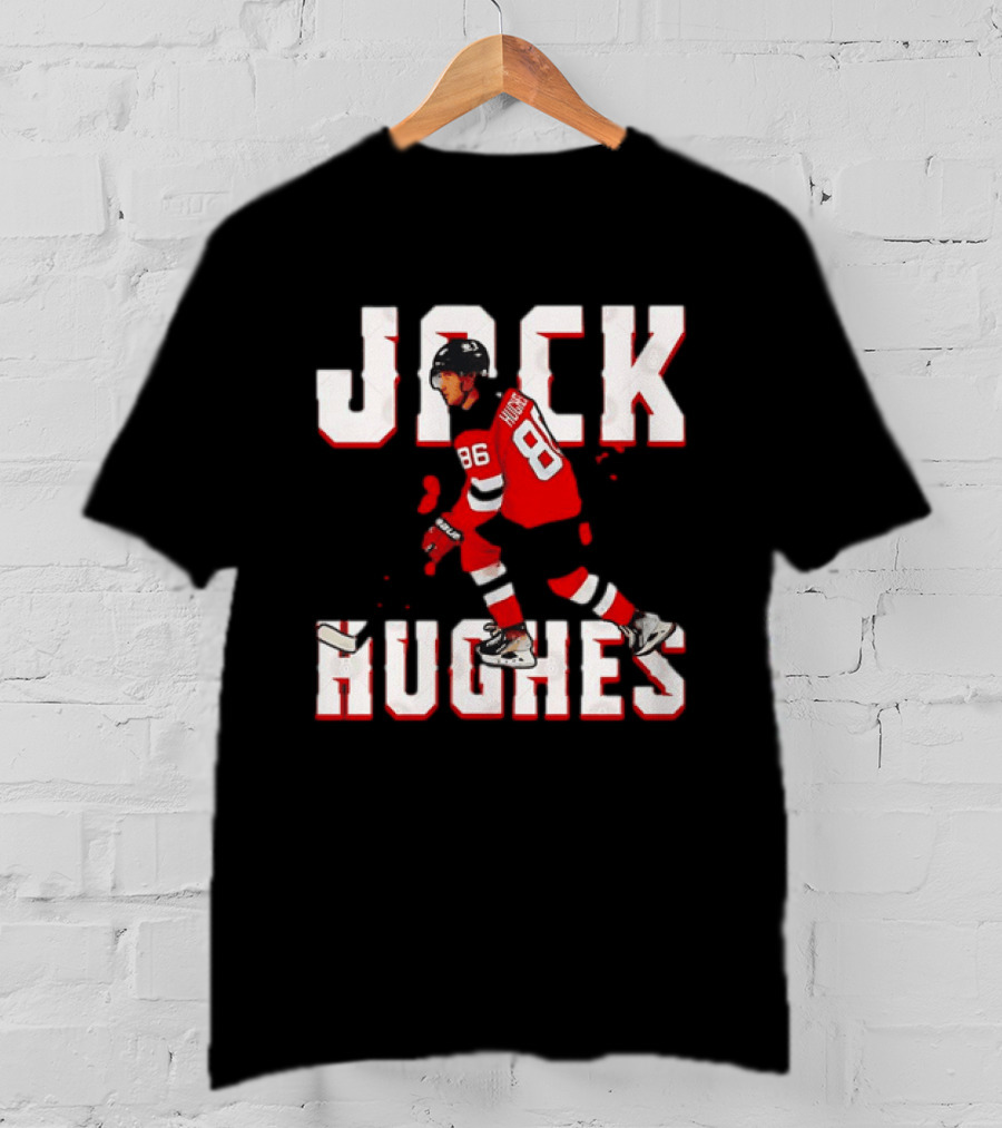 Jack Hughes 86 New Jersey Devils Hockey Jersey T-Shirt
