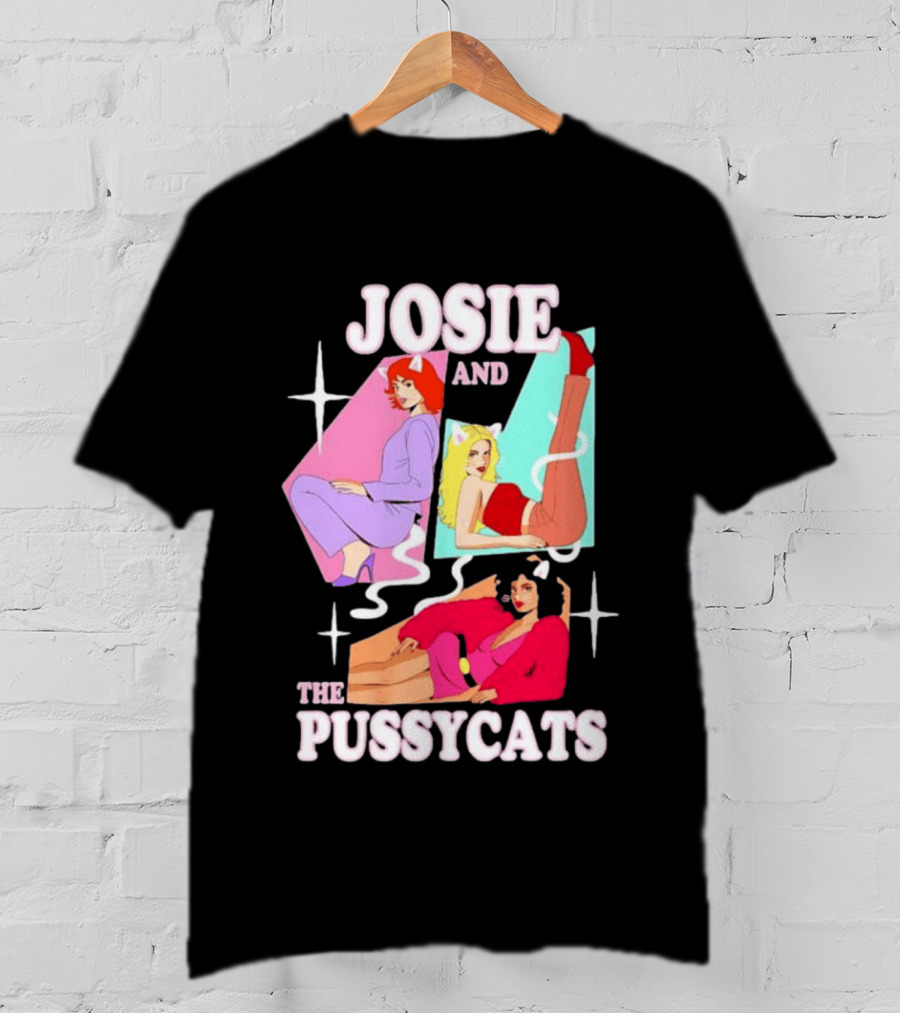 Josie And The Pussycats Valerie Brown Melody Valentine Vintage Cartoon Fashion T-Shirt