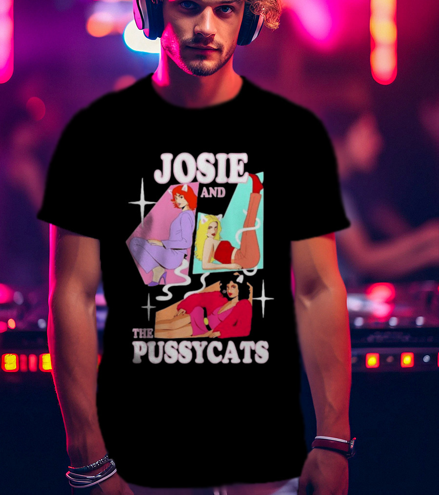 Josie And The Pussycats Valerie Brown Melody Valentine Vintage Cartoon Fashion T-Shirt