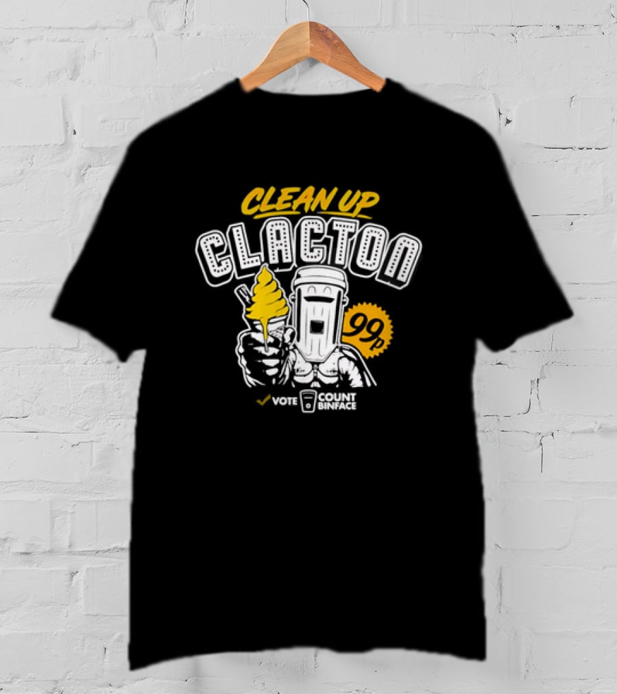 Clean Up Clacton Vote Count Binface 99 T-Shirt