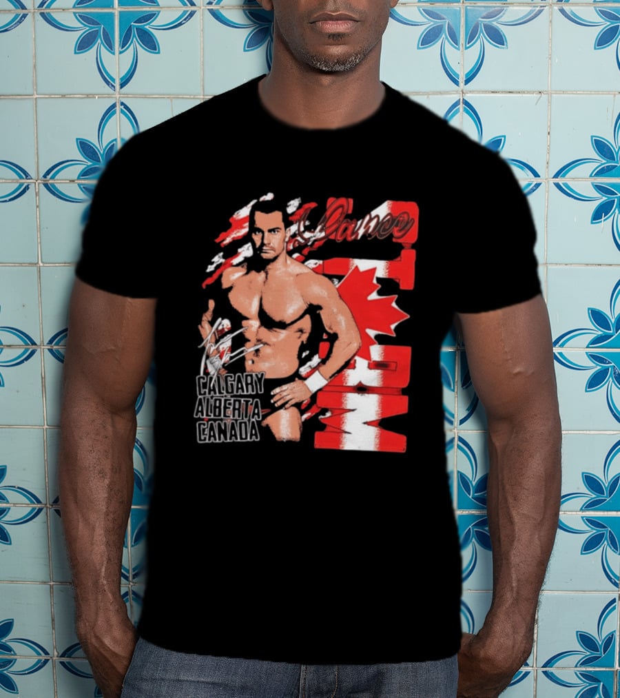 Lance Storm Calgary Alberta Canada Wrestling Icon Red Maple Leaf T-Shirt